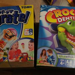 Tomy pop up pirate and crocodile dentist, collection from Edmonton green