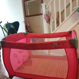 girls travel cot good condition collection nn3