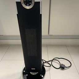 Electric heater Dimplex 2500W, oscillating, memory heating, with remote control, quiet fan heat distribution - perfect for living rooms. Selling as we installed now infrared panels.