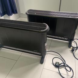 Two electric heaters Dimplex 2800W - 3000W, stand alone or wall mount, with full time and memory settings, very powerful, quiet and easy to use/set-up. Selling due to installing infrared panels.
Selling two together or separately - separate price is £50 each or both together for £90.