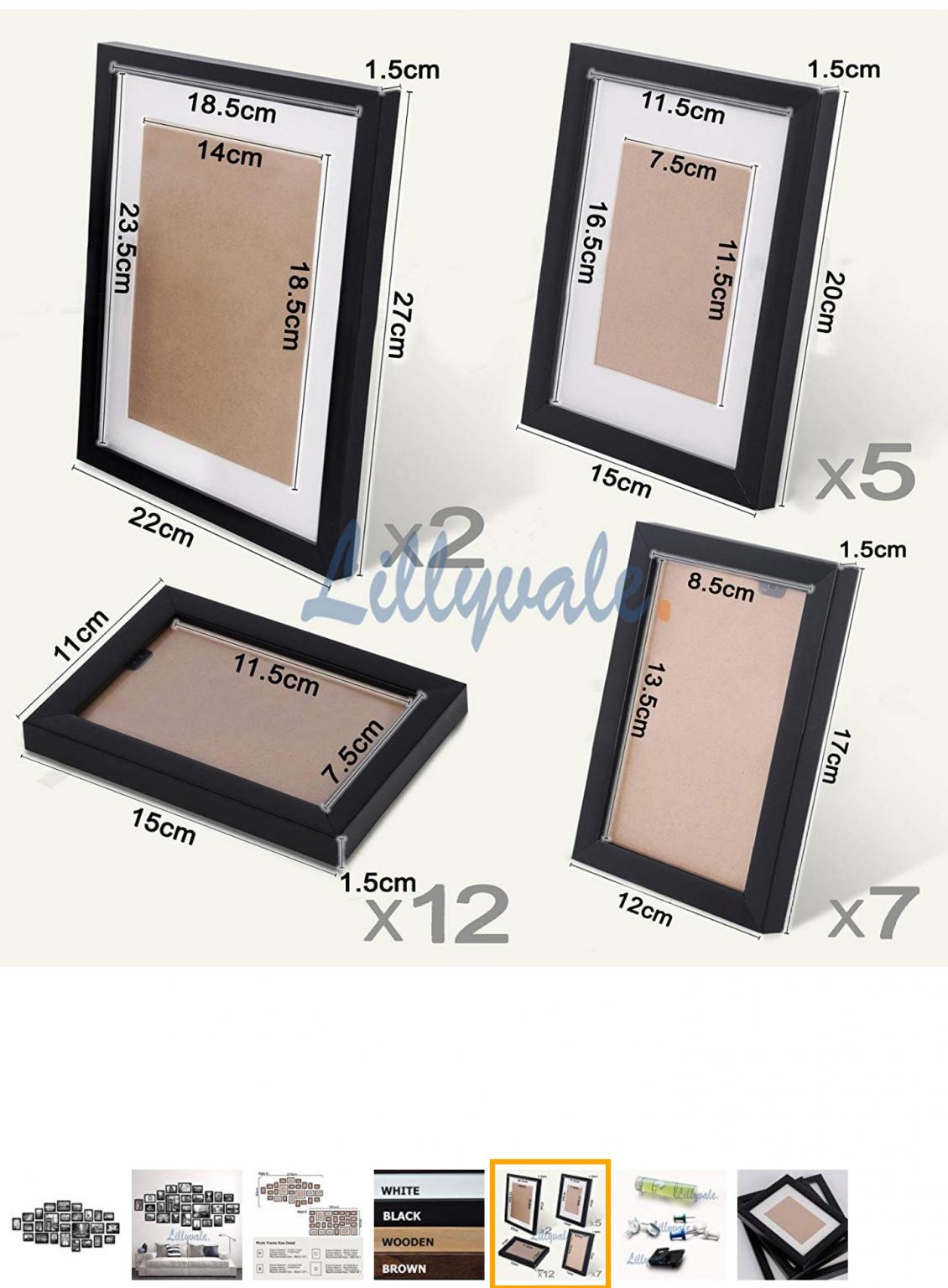 Set Of 26 Multi Picture Frames With Stencils in L8 Liverpool for £15.00