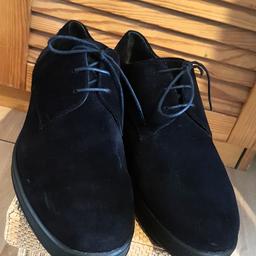 suede leather dark blue. 44 eu size new without box