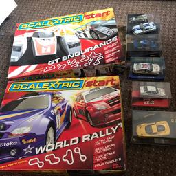 Full set of scalextric 5 boxed cars all in good working order it’s hardly been used and well looked after . Can deliver