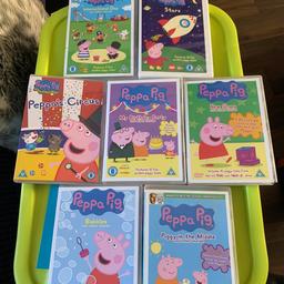 Peppa Pig DVD’s x8. Good Condition. COLLECTION ONLY Blackheath High Street B65 8.  **NO OFFERS**NO OFFERS**