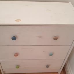 2 chests of drawers IKEA RAST in good condition. Initial handles replaced by ceramic handles. 20 pounds for both. To pick up in Notting Hill