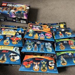 These are sealed Lego dimensions packs. Various prices - pm if interested as will sell packs either as a bulk or separately 

Fun pack
Fantastic beasts
E.T
Simpson's

Team pack
Gremlins
Jurassic world
Adventure Time

Level pack
Mission impossible
Sonic the hedgehog 

Story pack
Fantastic beasts 

Based in Wilmington