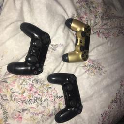 ❗️3 PS4 controlers ❗️
❗️❗️DONT WORK ❗️❗️
Do not work proberbly can be used as spares and prepares 
£5 each
