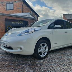 NISSAN LEAF ACENTA 24KWH
FULL NISSAN HISTORY
13024 MILES
SAT NAVIGATION
DAB RADIO
BLUETOOTH 
REVERSING CAMERA 
ECO BUTTON
ALL CHARGING CABLES 
FINANCE OPTIONS AVAILABLE 
WARRANTY OPTIONS AVAILABLE 
£10995