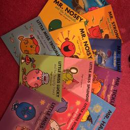 A collection of mr men and little miss books.
7x mr men books and 5x little miss books.
All in excellent condition.
Can be collected from the newhall area.