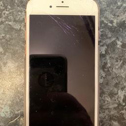 Used iPhone 8 few marks the screens not cracked it’s the screen protectors hats cracked the phone works fine if you want to no more leave me a message