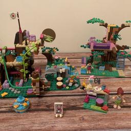 2 figures, lion, bird ,monkey , squirrel , hidden sleeping area ,treehouse and vet station excellent cond