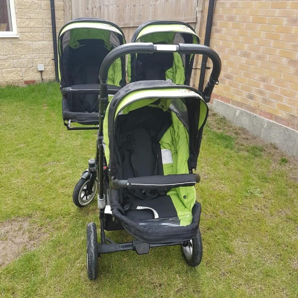 Trippy triplet clearance pram