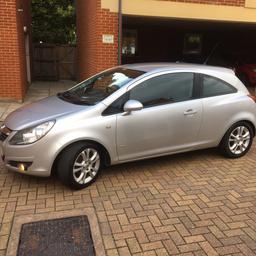 Vauxhall Corsa 1.2 SXi 2008 petrol, 5 speed manual.
‼️Service done at 08 October(oil, oil filter, air filter, wiper blades)‼️
☑️1 YEAR MOT☑️
Low mileage 83,600 
Good condition 
Part service history, last stamp October 2016.
Full logbook 
Clutch and gearbox perfect 
MOT till 09/10/2020
Ideal first car or run around 
Many new parts:
- spark plugs 
- oil and filters
- front brake pads 
- battery Bosh
- wiper blades

Car is after service and ready to go. 
Clean inside and out.
Collection Harlow