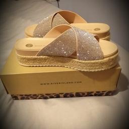 size 7, river island wedges, brand new with Box