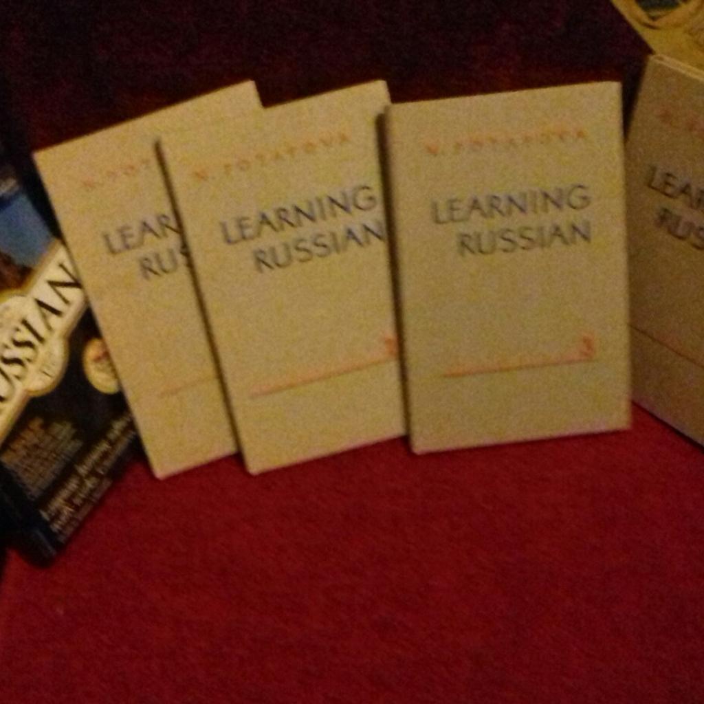learn Russian
set of 4 comprehensive books
plus video pics
very good condition
together
22 pounds