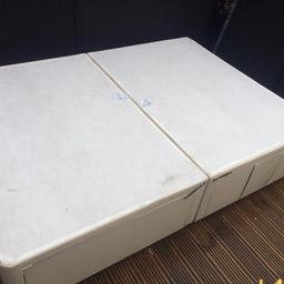 ** £50 if gone today/tonight)**
New ex display double leather divan bed base. Slight damage in pics (doesn’t affect use)

Advertised elsewhere
Can arrange delivery for fuel