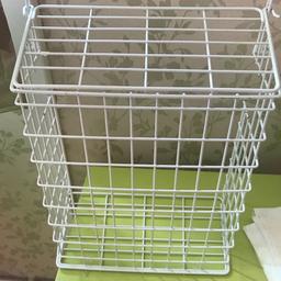 White letter box cage. Catches all your post through letter box. Save the pets chewing your mail.