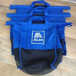 Hardy used Aldi Trolley bags.