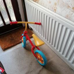 Hello here I have my son's balance bike still in great condition only used around house at nanny's and only used for a few months as out grew it to quickly great for teaching balance to young explorers