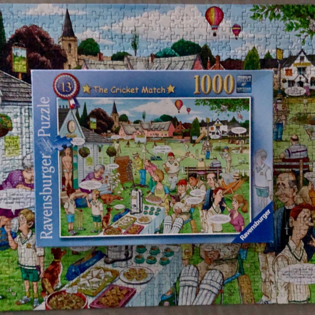 Jigsaw Puzzle, 1000 pieces, The Cricket Match in TS15 Yarm for £6.00