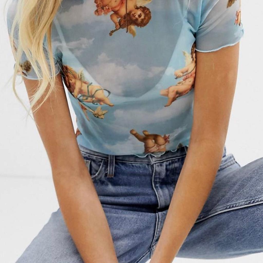 Maglia con angeli bershka on sale