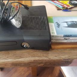 includes all wires, 1 controller and 3 batman games. collection old swan or can deliver if local