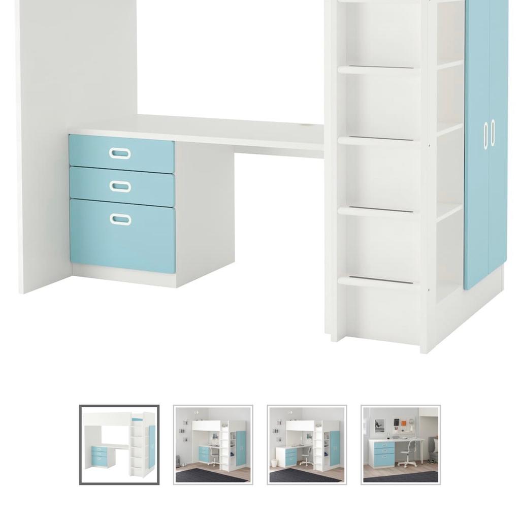 Ikea loft bed with desk in B4 Birmingham für £ 150,00 zum Verkauf