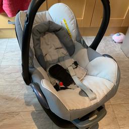 Used but in very good condition!

Comes with isofix base

Suitable from birth up to 12 months

Collection from Halesowen, B63