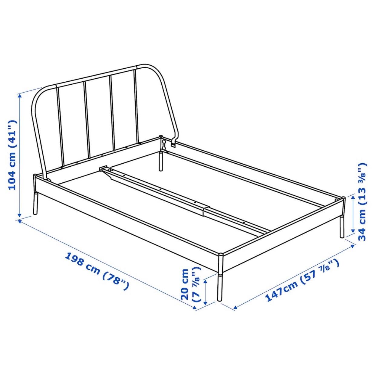 IKEA KOPARDAL Double Bed Frame and Slats in BN1 Brighton für 65,00