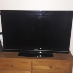 black Toshiba 42inc t.v. with remote.  but sound has gone on it.