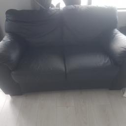 2 2 seater black sofas really good condition need gone today please