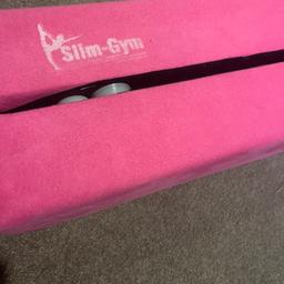 Slim gym balance beam used but in good condition . This is a folding pink suede beam total length 280 cm by 10cm

I'm based in Wilmington and is £20
