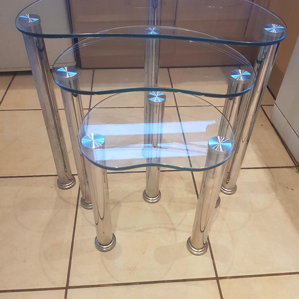 Nest Of Glass Tables in B43 Sandwell for £10.00 for sale Shpock