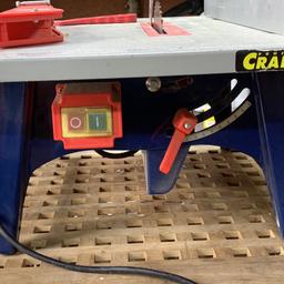 Power craft table saw
Cuts straight and miter angles
Good working order only used a few times 