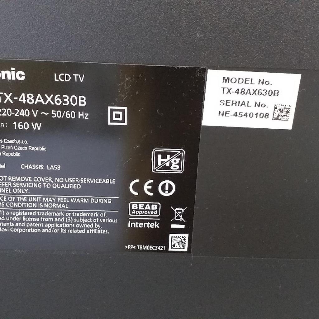 Barre LED (12) Pour TV Panasonic TX-48AX630B/E TX-48AXW634 TX-48AS640B 480TV06