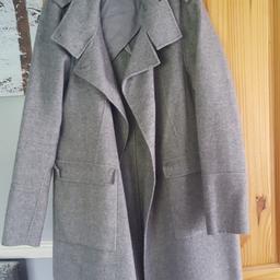 ladies next grey coat size 20 in good condition