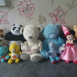 soft toys good condition 
50 pence each 
collection in Wolverhampton WV10