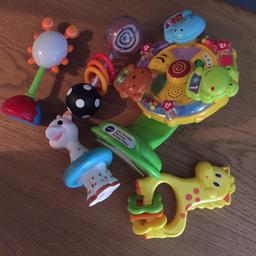 Selection of baby toys, all used but in excellent condition.