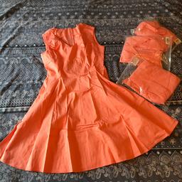 Peach dresses all size medium
Can be tailored and used for spring wedding
Can be upcycled and resold

Unused.

Smoke and pet free home.

Collection only.