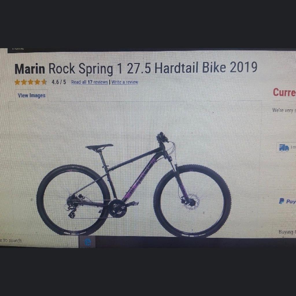 Marin rock spring 1 sales 27.5 hardtail bike 2019