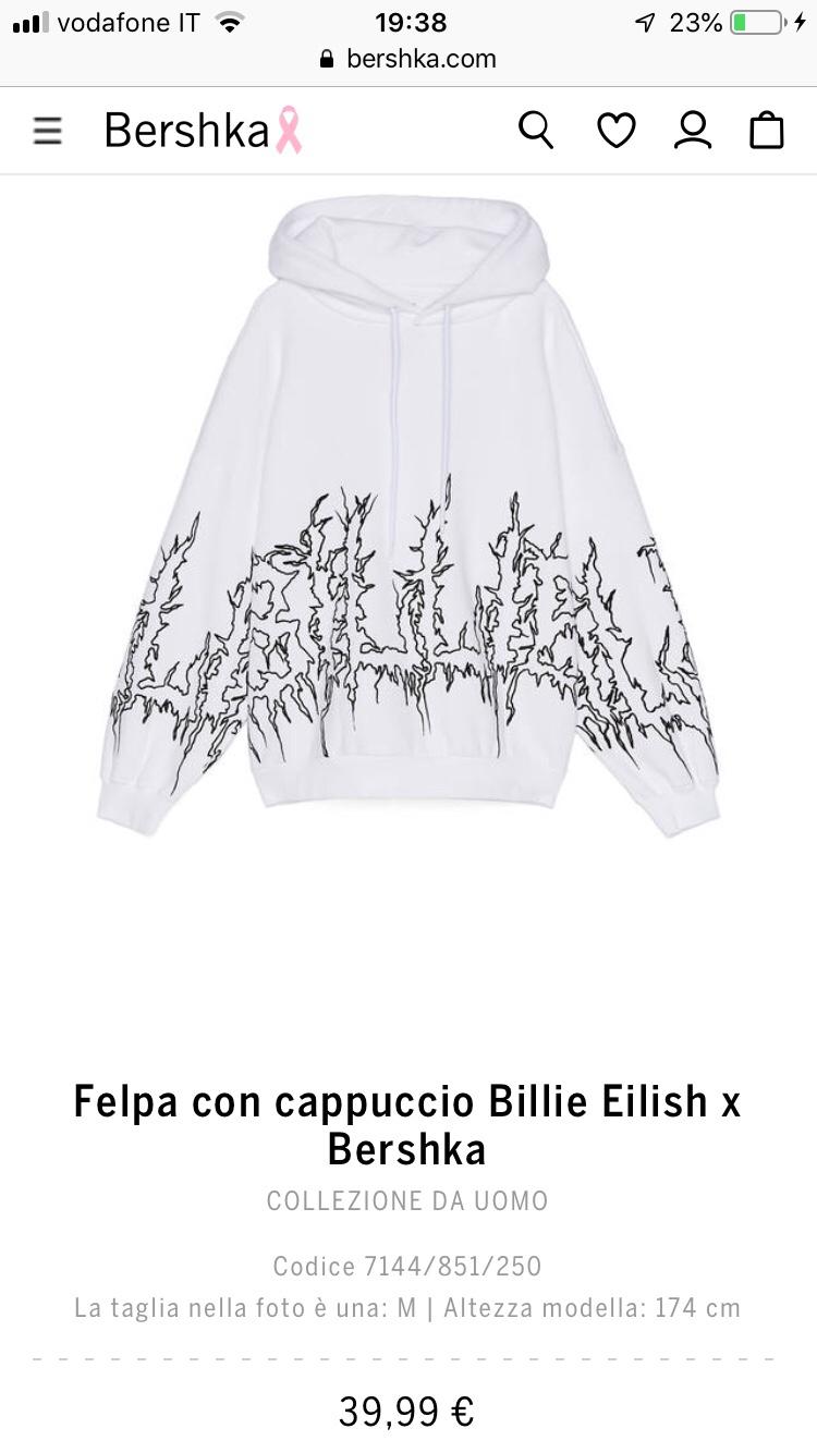 Bershka felpa billie on sale eilish