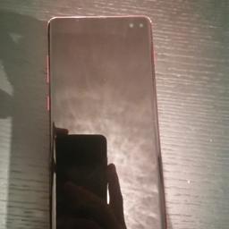 Samsung S10+ 128gb in red for sale. Comes with box and charger. Phone is in immaculate condition apart from a crack at bottom of screen as shown in the picture. Works perfectly screen doesn't affect the use at all. NEED GONE ASAP