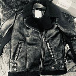 Girls river Island bike faux leather jacket. Super warm. Used for a year so excellent condition.