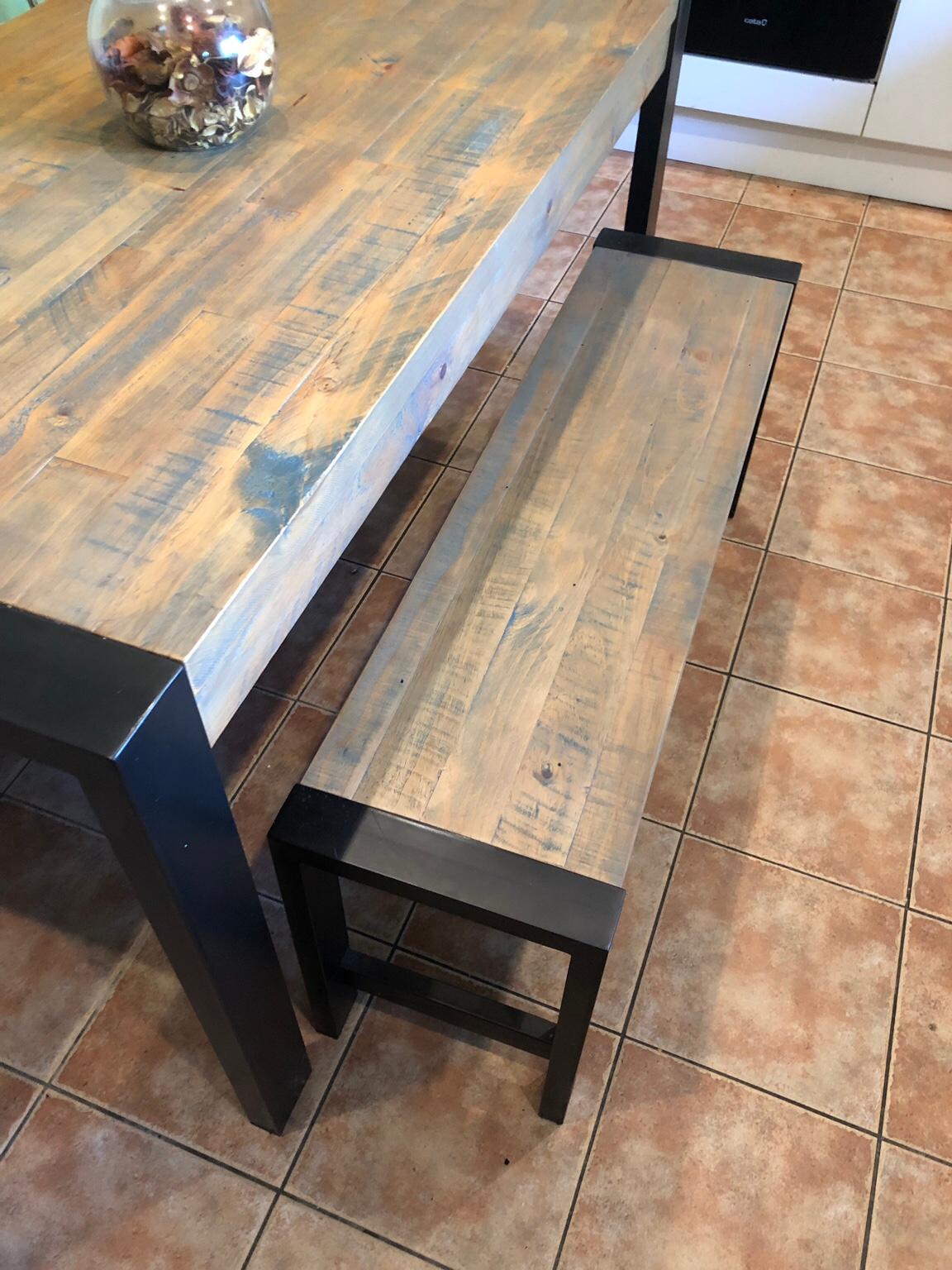 Next hudson dining table and bench set new arrivals