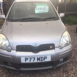 Toyota yaris t sport vvti 1.5 petrol 5 door in silver drives with no faults engine and gearbox strong clutch good to moted until march 2020 private reg comes with car its got 181000 miles with part history but drives like great few age related marks around car hpi clear