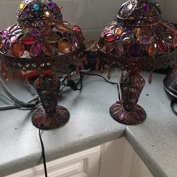 2 lovely lamps, matching pair. Excellent condition.