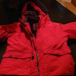 red next Parker coat size 4/5 good condition