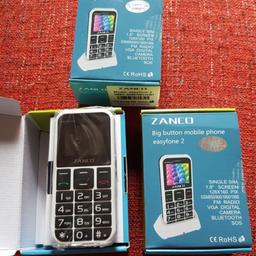 brand new boxed. 2 available. works on all network easy phone. each £12.both for £24 .collection only