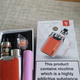 Vaporesso swag kit in OK condition what you see in pictures is what you get all working will need new coil as not used much reason for sale must be 18+