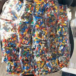 I have 35 bags of Lego
£4 per bag or 3 for £10 the bags weigh 200G 
If interested in job lot we could negotiate a price